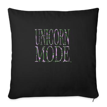 drôle dictons blagues citation drôle présent fun - Housse de coussin décorative 45 x 45 cm - noir - Devant