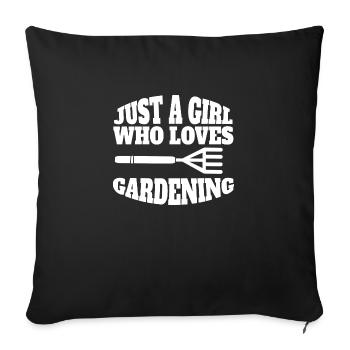 Hobbygärtner Garten Obstgarten Gärtner Geschenk - Sofakissenbezug 45 x 45 cm - Schwarz - Vorne