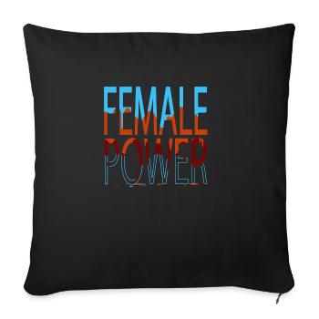 calendrier anniversaire cadeau idée dictons drôles - Housse de coussin décorative 45 x 45 cm - noir - Devant
