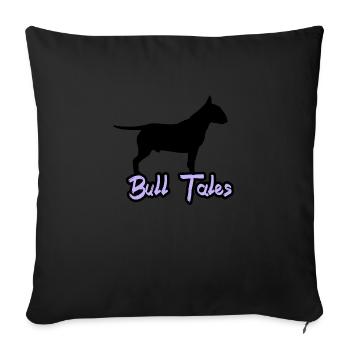 american staff, bit bull - Sofakissenbezug 45 x 45 cm - Schwarz - Vorne