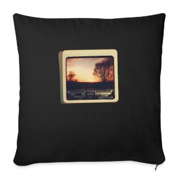 Nostalgic Horizon - Sofa pillowcase 17,3'' x 17,3'' (45 x 45 cm) - black - Front