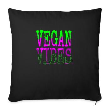 Dictons présents drôle citation blagues déclaration geek - Housse de coussin décorative 45 x 45 cm - noir - Devant
