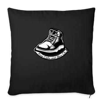 COOLE SCHUHE - Sofakissenbezug 45 x 45 cm - Schwarz - Vorne