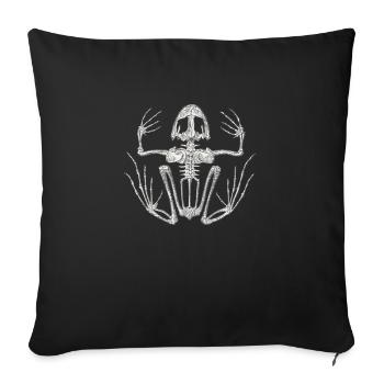 Grenouille - Housse de coussin décorative 45 x 45 cm - noir - Devant