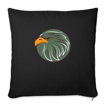 logo Aigle - Housse de coussin décorative 45 x 45 cm - noir - Devant