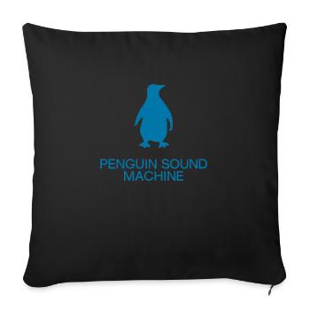 Penguin Sound Machine - Sofakissenbezug 45 x 45 cm - Schwarz - Vorne