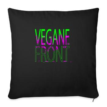 organic birthday humor christmas vegan - Sofa pillowcase 17,3'' x 17,3'' (45 x 45 cm) - black - Front