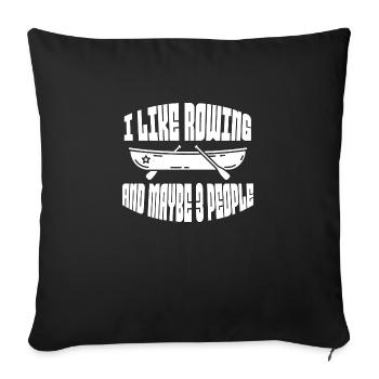 Rowing Rowing Team Rowing Rowing Club Rowing - Sofa pillowcase 17,3'' x 17,3'' (45 x 45 cm) - black - Front