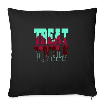 Christmas Vacation Dinosaur Moon Dinosaur Tshirt - Sofa pillowcase 17,3'' x 17,3'' (45 x 45 cm) - black - Front
