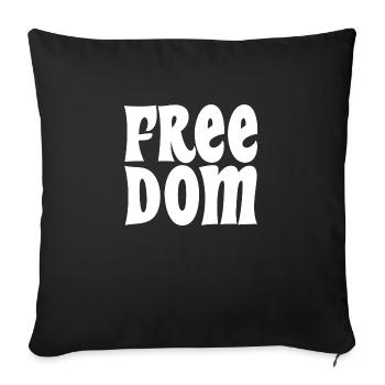 Freedom - Befreiung - Sofakissenbezug 45 x 45 cm - Schwarz - Vorne