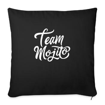 Team mojito - Housse de coussin décorative 45 x 45 cm - noir - Devant