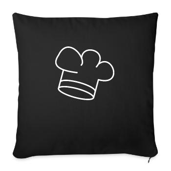 Toque - Housse de coussin décorative 45 x 45 cm - noir - Devant