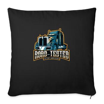 Road Tested - Sofa pillowcase 17,3'' x 17,3'' (45 x 45 cm) - black - Front