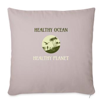 Marine Conservation - Sofa pillowcase 17,3'' x 17,3'' (45 x 45 cm) - light taupe - Front