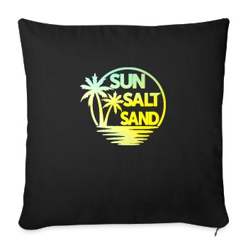 Sun Salt Sand - Sofakissenbezug 45 x 45 cm - Schwarz - Vorne