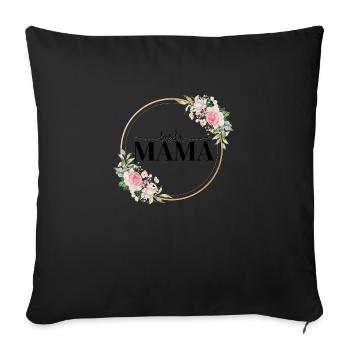 Beste Mama - Geschenkidee - Sofakissenbezug 45 x 45 cm - Schwarz - Vorne