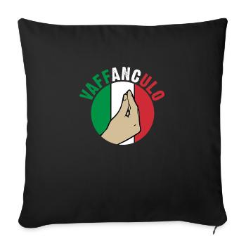 Italien Italiener Vaffanculo - Sofakissenbezug 45 x 45 cm - Schwarz - Vorne