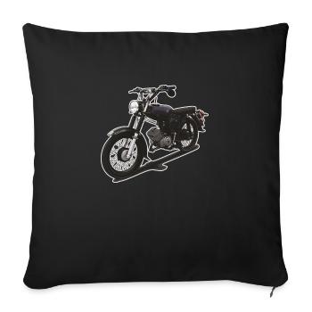 S51 // Illustration - Housse de coussin décorative 45 x 45 cm - noir - Devant
