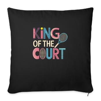Tennis Elbow -Tennis Poin.te Gift Idea - Sofa pillowcase 17,3'' x 17,3'' (45 x 45 cm) - black - Front