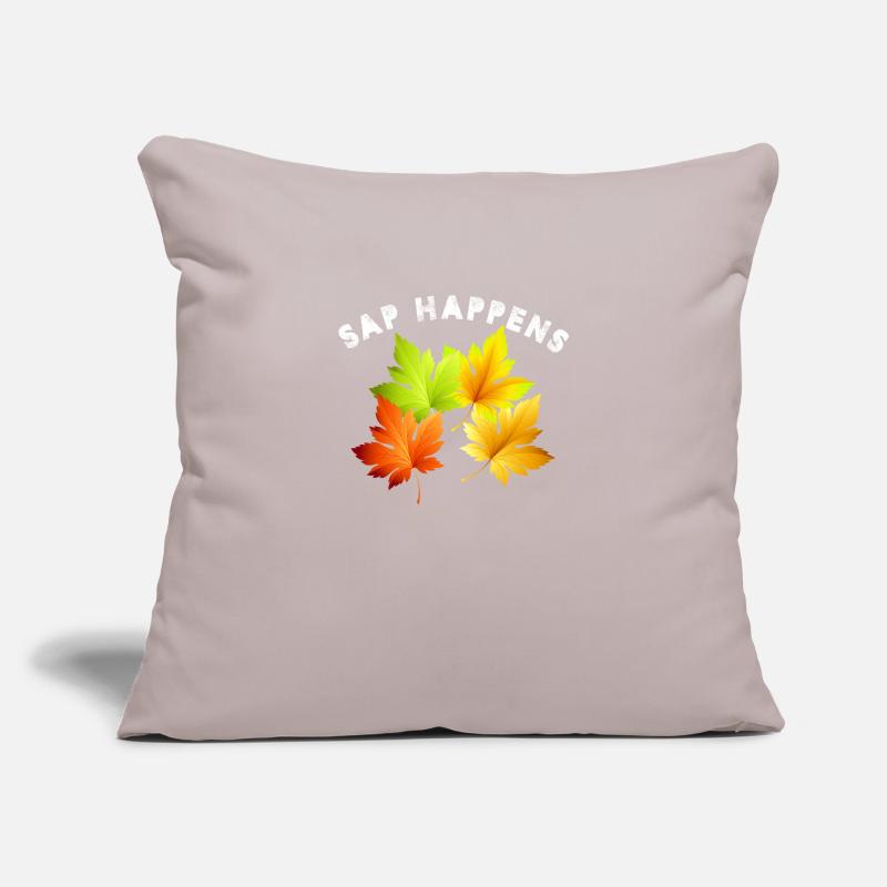 Sap Happens Maple Syrup Tree Tapping Sofa pillowcase 17,3'' x 17,3'' (45 x 45 cm)