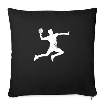 handball - Housse de coussin décorative 45 x 45 cm - noir - Devant