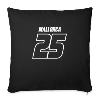 Mallorca 25 Jersey - Sofa pillowcase 17,3'' x 17,3'' (45 x 45 cm) - black - Front