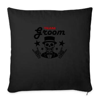 L’équipe Groom Drôle - Housse de coussin décorative 45 x 45 cm - noir - Devant
