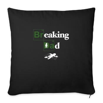 Dad - Sofa pillowcase 17,3'' x 17,3'' (45 x 45 cm) - black - Front