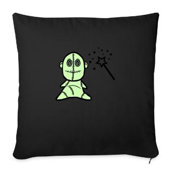 Voodoo Doll - Sofa pillowcase 17,3'' x 17,3'' (45 x 45 cm) - black - Front
