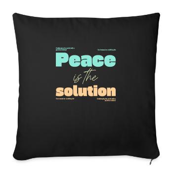 Mental Health - Sofa pillowcase 17,3'' x 17,3'' (45 x 45 cm) - black - Front