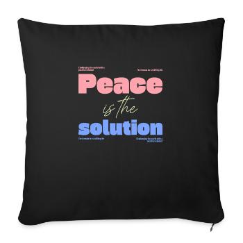 Mental health - Sofa pillowcase 17,3'' x 17,3'' (45 x 45 cm) - black - Front