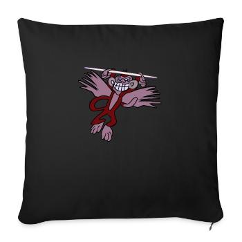 Fly - Sofa pillowcase 17,3'' x 17,3'' (45 x 45 cm) - black - Front