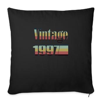 1997 Birthday 1997 Born in 1997 Birthday - Sofa pillowcase 17,3'' x 17,3'' (45 x 45 cm) - black - Front