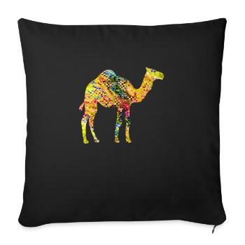 Camel - Sofa pillowcase 17,3'' x 17,3'' (45 x 45 cm) - black - Front