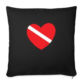PLONGÉE SOUS-MARINE - Housse de coussin décorative 45 x 45 cm - noir - Devant