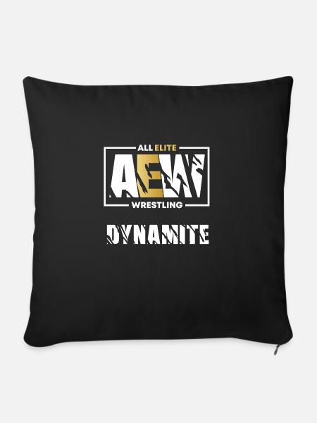 AEW Dynamit - Sofakissenbezug 45 x 45 cm - Schwarz