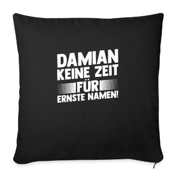 Prénom Damian - Housse de coussin décorative 45 x 45 cm - noir - Devant