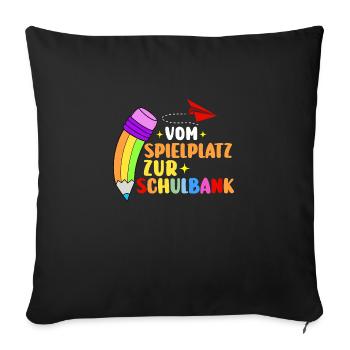 Daycare Leavers Back to School School Child Enrollment - Sofa pillowcase 17,3'' x 17,3'' (45 x 45 cm) - black - Front