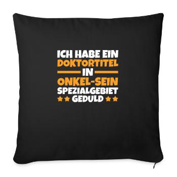 Oncle - Housse de coussin décorative 45 x 45 cm - noir - Devant