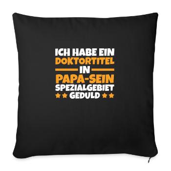 Father Dad - Sofa pillowcase 17,3'' x 17,3'' (45 x 45 cm) - black - Front