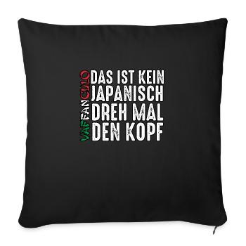 Italien Italiener Vaffanculo - Sofakissenbezug 45 x 45 cm - Schwarz - Vorne