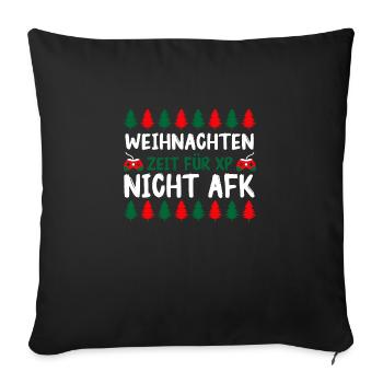 Père Noël Gaming Noël Noël - Housse de coussin décorative 45 x 45 cm - noir - Devant