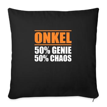 Oncle - Housse de coussin décorative 45 x 45 cm - noir - Devant