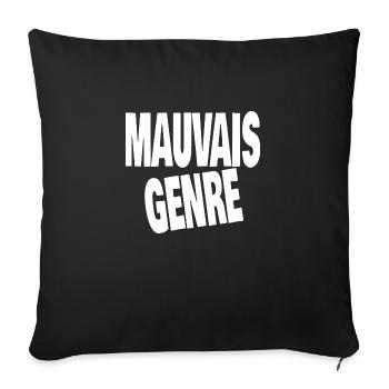 mauvais genre - Housse de coussin décorative 45 x 45 cm - noir - Devant