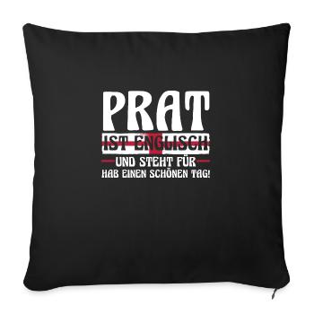 Grande-Bretagne Anglais Angleterre - Housse de coussin décorative 45 x 45 cm - noir - Devant