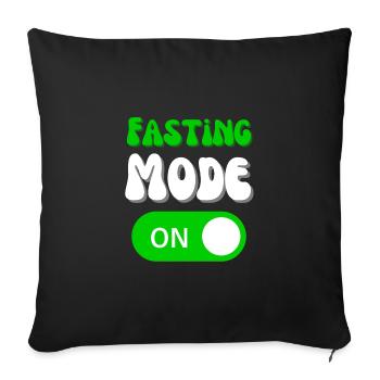 Intermittent Fasting Mode On Diet Keto Weight Loss - Sofa pillowcase 17,3'' x 17,3'' (45 x 45 cm) - black - Front