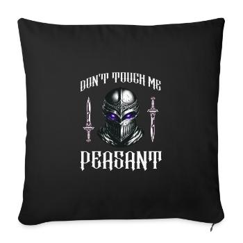 Don’t Touch Me Festival de la Renaissance paysanne - Housse de coussin décorative 45 x 45 cm - noir - Devant