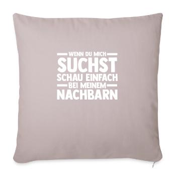 Neighborhood Best Neighbor - Sofa pillowcase 17,3'' x 17,3'' (45 x 45 cm) - light taupe - Front