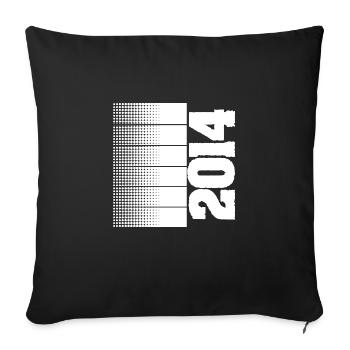 2014 - Housse de coussin décorative 45 x 45 cm - noir - Devant