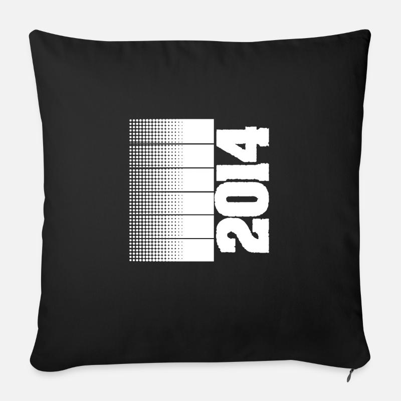 2014 - Housse de coussin décorative 45 x 45 cm - noir